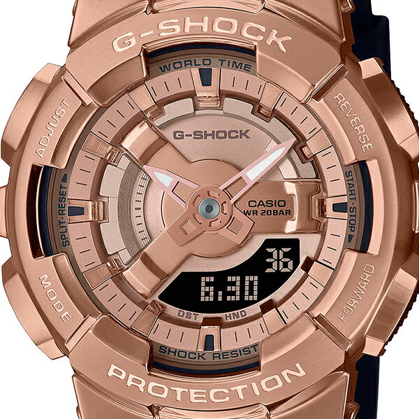 【ポイント最大58倍＆最大2000円OFFクーポン】G-SHOCK メタルカバード アナデジコンビモデル 110シリーズ GM-S110PG-1AJF メンズ レディース 腕時計 電池式 ピンクゴールド 国内正規品 カシオ