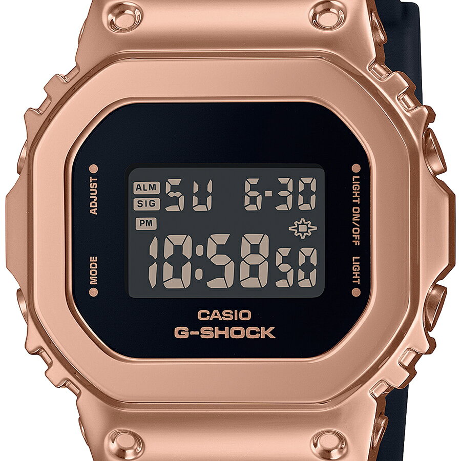 【ポイント最大57倍＆最大2000円OFFクーポン！】G-SHOCK ミッドサイズ メタルカバード 5600 GM-S5600UPG-1JF メンズ レディース 腕時計 電池式 デジタル スクエア ピンクゴールド 反転液晶 国内正規品 カシオ