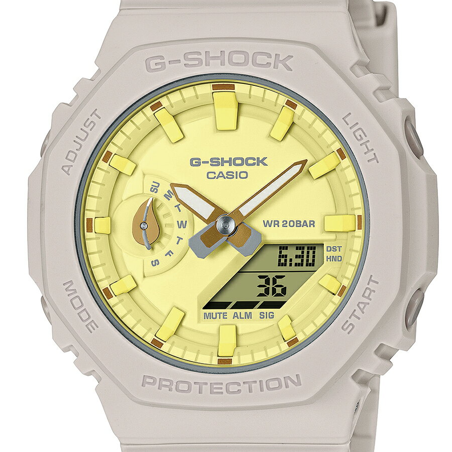 G-SHOCK ミッドサイズ ナチュラルカラー バジルの葉 GMA-S2100NC-4AJF メンズ レディース 腕時計 電池式 アナデジ オクタゴン 国内正規品 カシオ 3