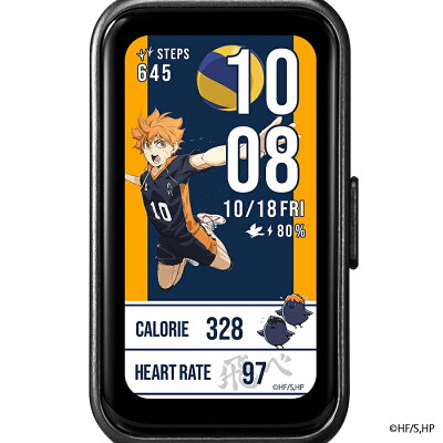 【ポイント最大54倍&最大2000円OFFクーポン】《9月26日発売》ギャラック スマートウォッチ ハイキュー!! コラボレーションモデル 烏野高校 HUC-HK-BD10-K メンズ レディース シリコンバンド グッズ - Image 3