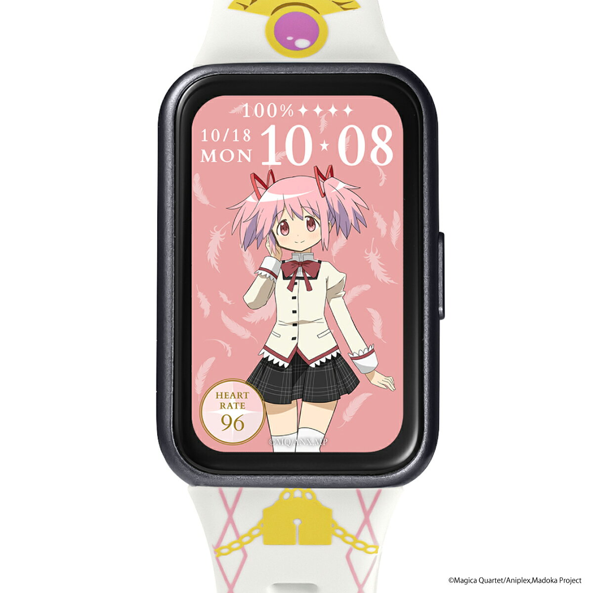 《10月30日発売/予約》ギャラック スマートウォッチ 『劇場版 魔法少女まどか☆マギカ〈ワルプルギスの廻天〉』 コラボレーションモデル 鹿目まどか HUC-MM-BD11-KM メンズ レディース 腕時計 シリコンバンド グッズ 商品画像3