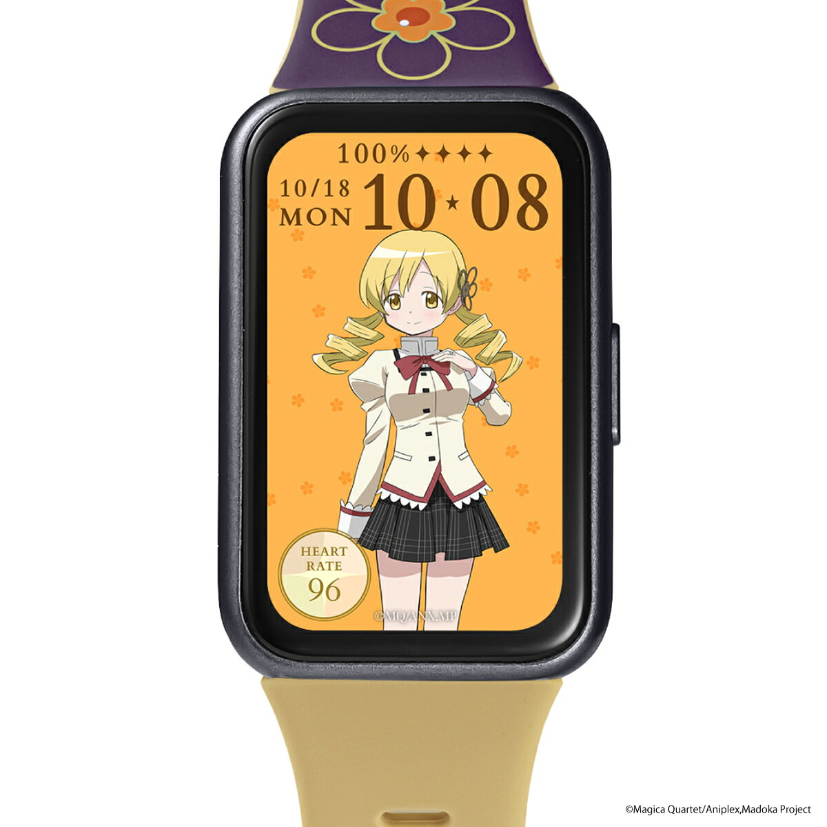 《10月30日発売/予約》ギャラック スマートウォッチ 『劇場版 魔法少女まどか☆マギカ〈ワルプルギスの廻天〉』 コラボレーションモデル 巴まみ HUC-MM-BD11-TM メンズ レディース シリコンバンド グッズ 商品画像3