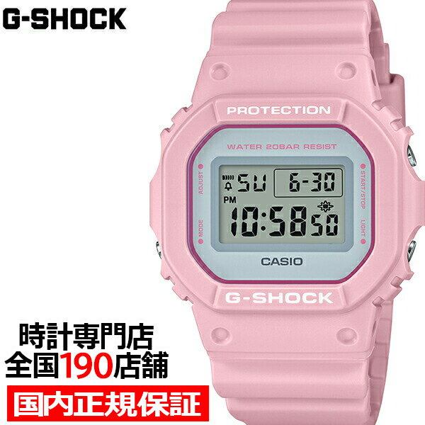 G-SHOCK スプリングカラー ピンク DW-5600SC-4JF 腕時計 メンズ デジタル ウレタン オリジン スピード 国内正規品 カシオ