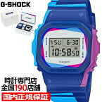 【ポイント最大64倍＆最大2000円OFFクーポン】G-SHOCK Over Print ミスプリント 交換用ベゼル&バンドセット DWE-5600PR-2JR メンズ 腕時計 電池式 デジタル スクエア ブルー 国内正規品 カシオ