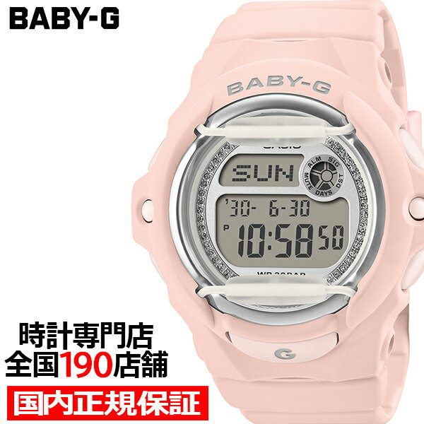樂天商城 - 《5月15日発売》BABY-G グリッターダイヤル BG-169KB-4JF レディース 腕時計 電池式 デジタル 樹脂バンド フロントプロテクター ピンク 国内正規品 カシオ