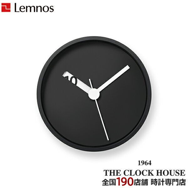 タカタレムノス 掛け時計 デザインオブジェクト エクストラノーマル クロック クオーツ 電池式 掛置兼用 ブラック ロス・ミクブライド RM24-07BK(3.0)