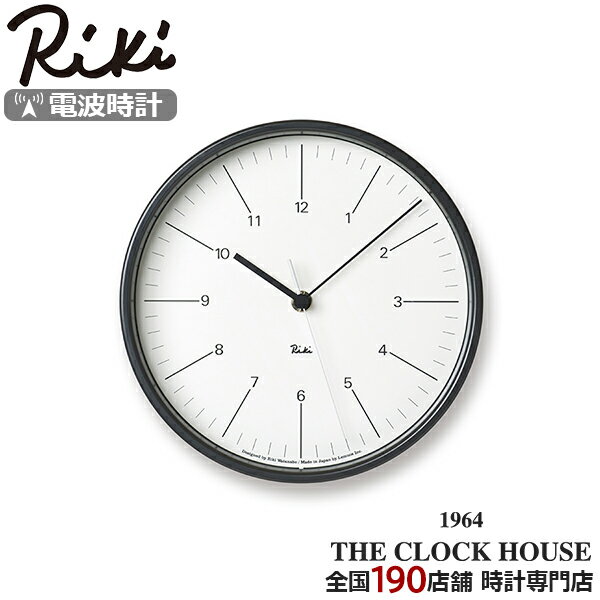 【ポイント最大56倍&最大2000円OFFクーポン!】タカタレムノス 掛け時計 リキ スチール クロック 電波 クオーツ 電池式 ホワイト スイープセコンド 渡...
