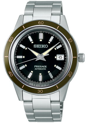 《6月10日発売/予約》セイコープレザージュStyle60’sSARY195メンズ腕時計メカニカル自動巻きカレンダーグリーン