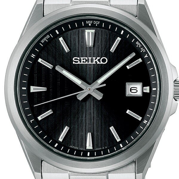 【1日はポイント最大41倍＆10%OFFクーポン】セイコー セレクション Sシリーズ プレミアム SBTM351 メンズ 腕時計 ソーラー電波 3針 ステンレス ブラック 日本製