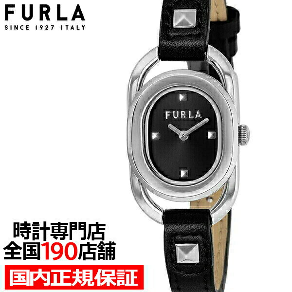 FURLA フルラ STUDS INDEX フルラスタッズインデックス FL-WW00008001L1 レディース 腕時計 クオーツ 電池式 革ベルト ブラック