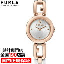 【10%OFFクーポン＆DEAL対象商品さらに+5%還元】FURLA フルラ ARCO CHAIN アルコチェーン FL-WW00015004L3 レディース 腕時計 クオーツ 電池式 革ベルト ホワイト