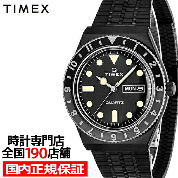 タイメックス 腕時計（メンズ） 【1日はポイント最大41倍＆10%OFFクーポン】TIMEX タイメックス Q TIMEX キュータイメックス TW2U61600 メンズ 腕時計 電池式 クオーツ デイデイト ブラック