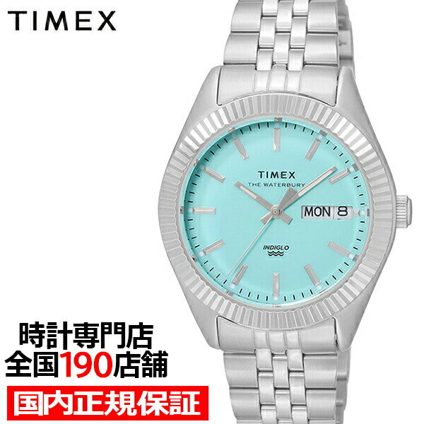 楽天ザ・クロックハウス 楽天市場店TIMEX タイメックス Waterbury Legacy ウォ－ターベリー レガシー 日本限定モデル 36mm TW2V66500 メンズ レディース 腕時計 クオーツ スカイブルー