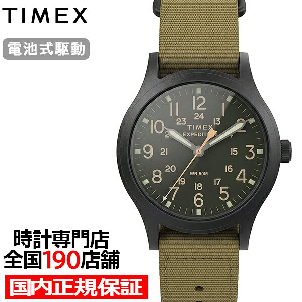 《7月17日発売》タイメックス エクスペディション スカウト 36mm TW2Y62900 メンズ 腕時計 クオーツ 電池式 グリーンダイヤル ナイロンバンド