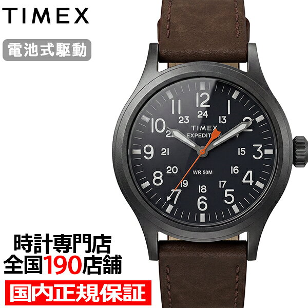 《7月17日発売》タイメックス エクスペディション スカウト 40mm TW2Y63100 メンズ 腕時計 クオーツ 電池式 革ベルト