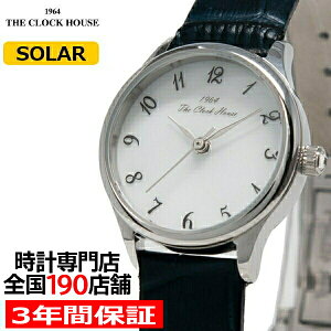ザ・クロックハウスビジネスフォーマルLBF1005-WH1Bレディース腕時計ソーラー革ベルトネイビーホワイト