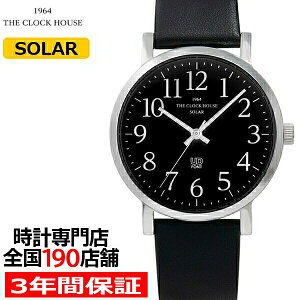 ザ・クロックハウスUDユーディーMUD1001-BK1Bメンズ腕時計ソーラー革ベルトブラックユニバーサルデザイン