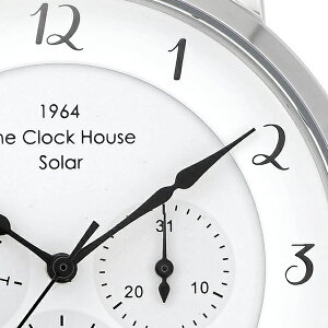 《12月1日発売》ザ・クロックハウスカスタマイズウォッチフレンチカジュアルMCA1005-WH1メンズ腕時計ソーラー革ベルトホワイトマルチカレンダー