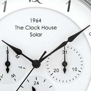《12月1日発売》ザ・クロックハウスカスタマイズウォッチフレンチカジュアルMCA1005-WH1メンズ腕時計ソーラー革ベルトホワイトマルチカレンダー