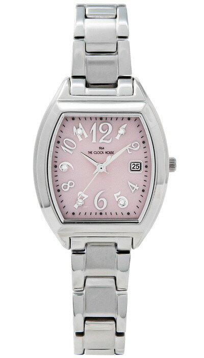 【ポイント最大60.5倍＆最大2000円OFFクーポン】ザ・クロックハウス ビジネスカジュアル LBC1005-PK1A レディース 腕時計 ソーラー トノー ステンレス ピンク