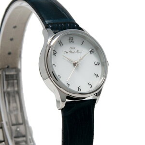 ザ・クロックハウスビジネスフォーマルLBF1005-WH1Bレディース腕時計ソーラー革ベルトネイビーホワイト