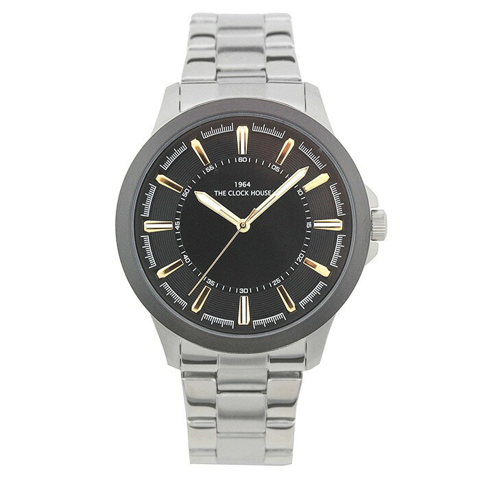 ザ・クロックハウス MBC5001-BK1A ビジネスカジュアル メンズ 腕時計 クオーツ ステンレス ブラック リーズナブル THE CLOCK HOUSE