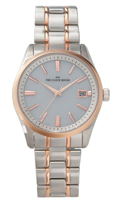 【ポイント最大60.5倍＆最大2000円OFFクーポン】ザ・クロックハウス MBF1006-WH2A ビジネスフォーマル メンズ 腕時計 ソーラー ステンレス ホワイト 雑誌掲載 THE CLOCK HOUSE