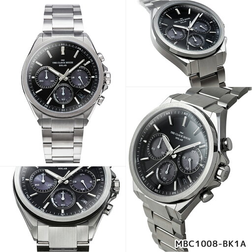 《選べる》ザ・クロックハウス エッジ ソーラー クロノグラフ MBC1008 メンズ 腕時計 ビジネス カジュアル