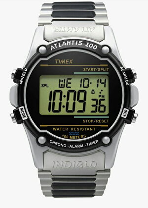 TIMEXタイメックスATLANTISアトランティス100TW2U31100メンズ腕時計クオーツ電池式メタルバンドシルバー