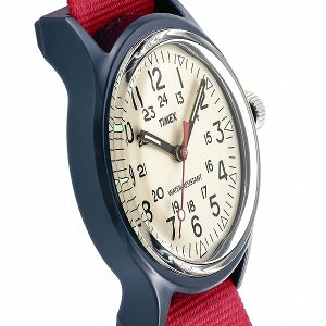 TIMEXタイメックスCamperオリジナルキャンパーTW2U84300メンズ腕時計クオーツ電池式ナイロンアイボリーレッド