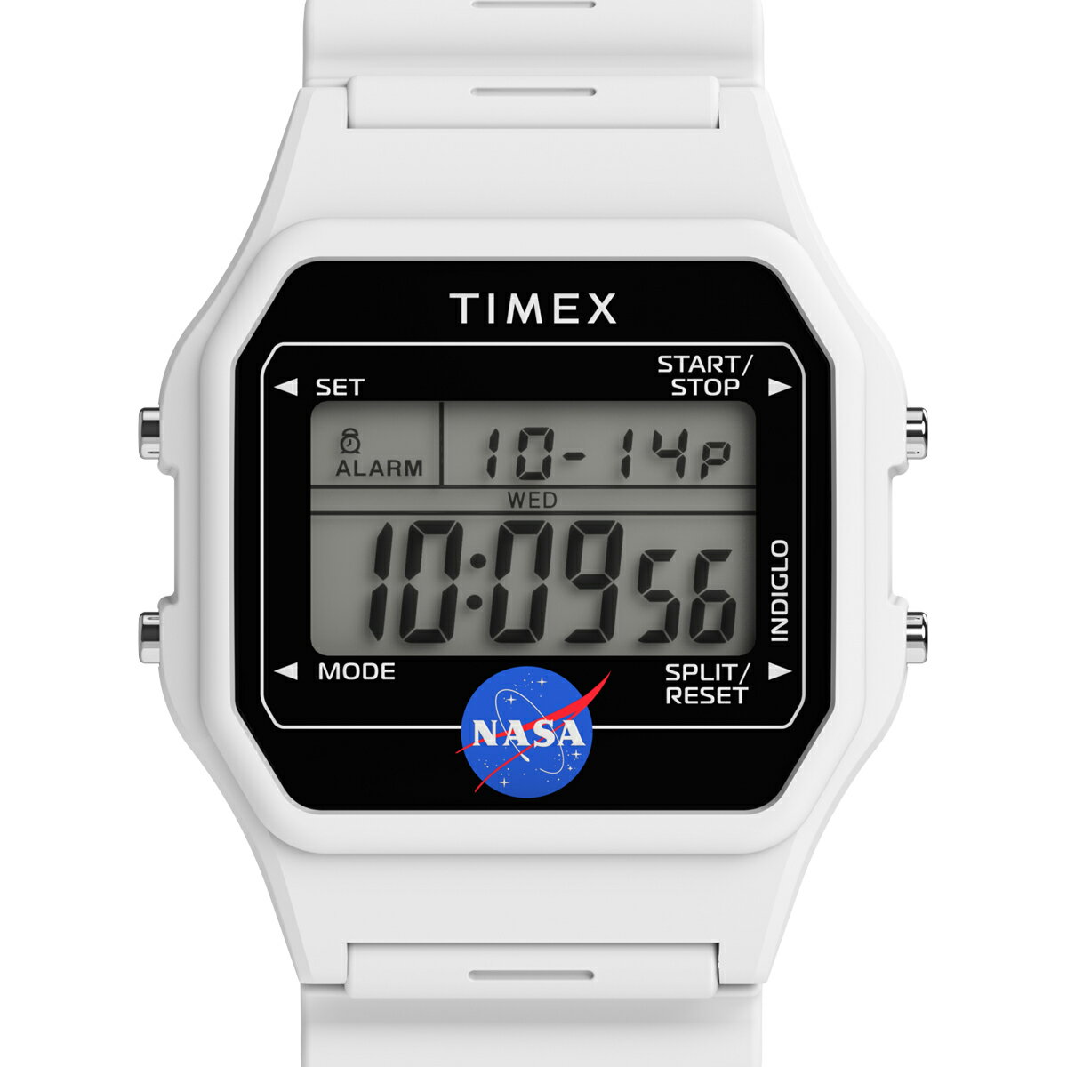 【1日は抽選還元＆ポイント最大46倍＆10%OFFクーポン！】タイメックス NASA アルテミス計画 コラボレーションモデル ホワイト TW2Y13500 メンズ レディース 腕時計 クオーツ 電池式 デジタル 樹脂バンド