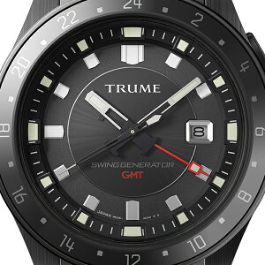 《11月19日発売/予約》TRUMEトゥルームLコレクションブレークラインTR-ME2008メンズ腕時計スイングジェネレータ自動巻発電GMTセラミックベゼルメタルバンドブラックエプソン