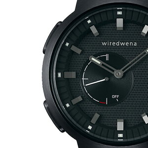 《1月15日発売/予約》セイコーソニーwiredwenaワイアードウェナwena3AGAB417メンズ腕時計Bluetoothブラック