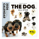 THE DOG 2026年 カレンダー 大判サイズ(オールスター)壁掛け ブックレット式 魚眼レンズ オリジナルシール付き 動物 いぬ イヌ 犬 壁掛 【THE DOG公式ストア】