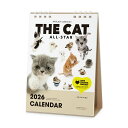 THE CAT 2026年 卓上カレンダー(オールスター)リング式 魚眼レンズ オリジナルシール付き 動物 ねこ ネコ 猫【THE DOG公式ストア】|詳細画像