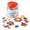 送料無料!!ラーニング・リソーシズ Learning Resources【算数教材 図形ブロック パターンブロック プラスチック製 250ピース】 LER013...