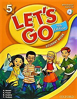 送料無料！【Let's Go 5 Student Book With Audio CD Pack (4th Edition)(旧版)】子ども英語教材