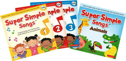    Super Simple Songs 2 1.2.3 + Animals CD Set p̉ qǂp cp pb X[p[Vv\O