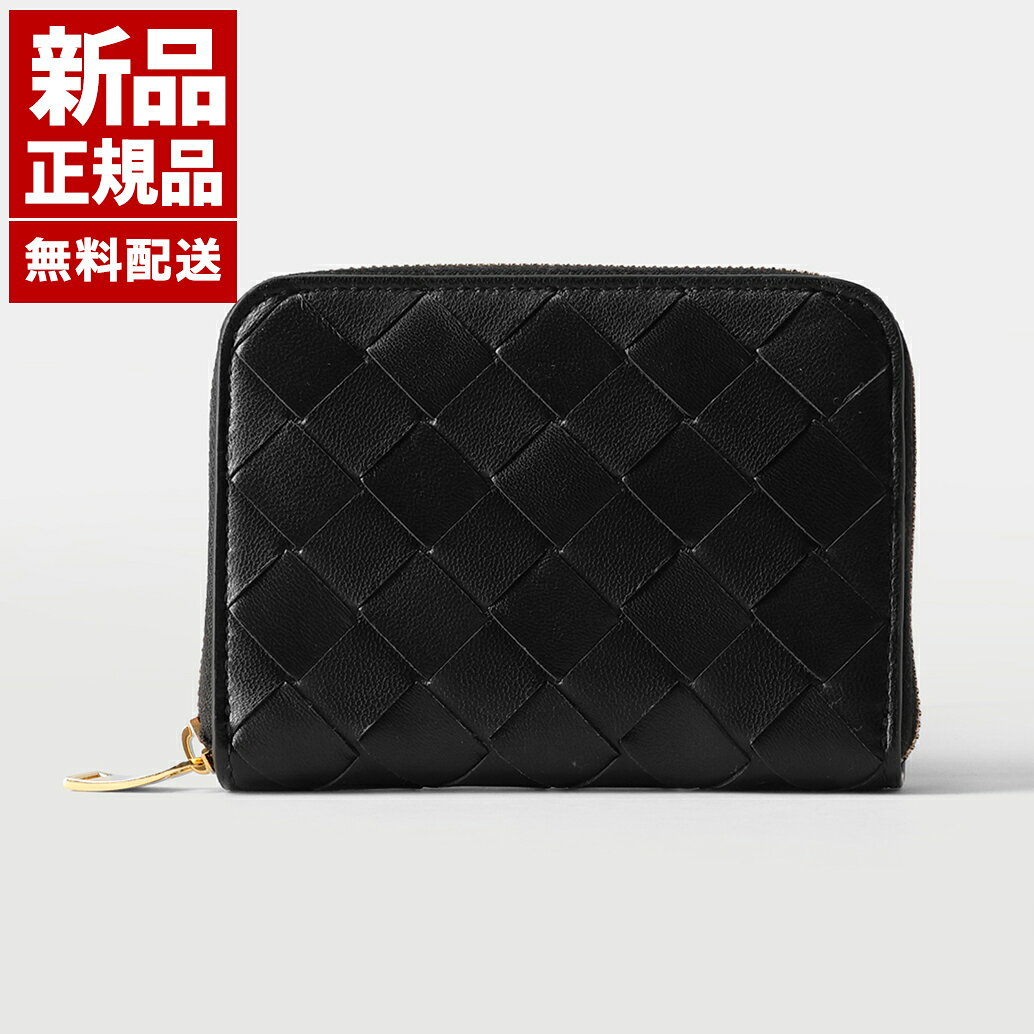 乐天商城 - 【新品 正規品】ボッテガヴェネタ BOTTEGA VENETA イントレチャート 二つ折り財布 スリム財布 札入れ カーフスキン 革財布 ブラック 600874 V3UH1 8425