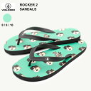 ボルコム サンダル メンズ ＼★2023年新作★／ Volcom ボルコム ビーチサンダル サンダル スポーツサンダル RROCKER 2 SANDALS - PEPPER