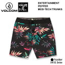 ＼★2023年新作★／ Volcom/ボルコム VOLCOM ENTERTAINMENT PEPPER MOD-TECH TRUNKS - BLACK