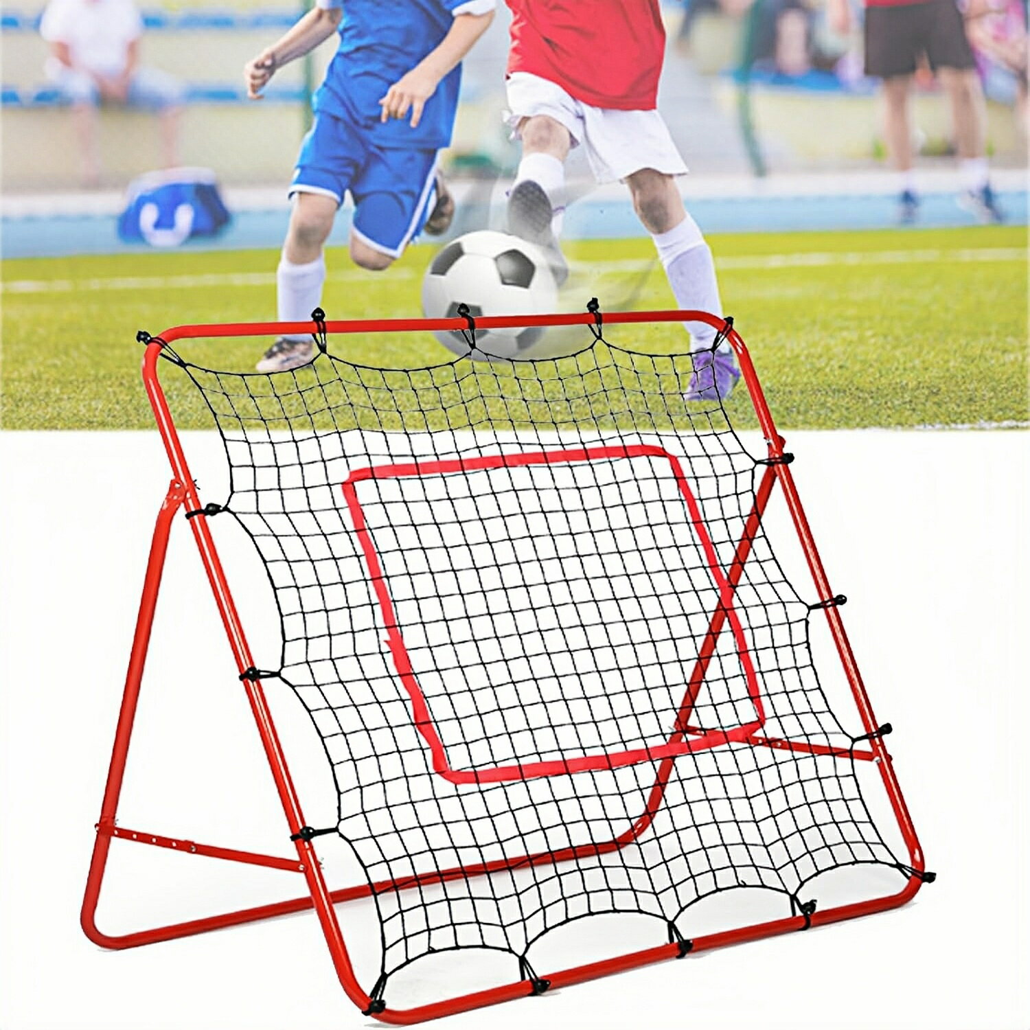 【新製品 500円OFF 限定クーポン配布中！】 リバウンドネット 練習用 練習 多機能 組立式 子供用 ネッ..