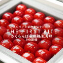 THE FIRST BITE さくらんぼ 佐藤錦 紅秀峰 等級秀 L 以上 300g前後 出産祝い 内祝い お返し 贈答品 出産内祝い 内祝い 入学内祝い 快気...