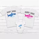 【短納期】親子ペアtシャツ ペアルック 親子tシャツ 子供tシャツ サメ 親子セット 親子コーデ リンクコーデ パパ ママ 男の子 女の子 赤ちゃん ベビー服 ...