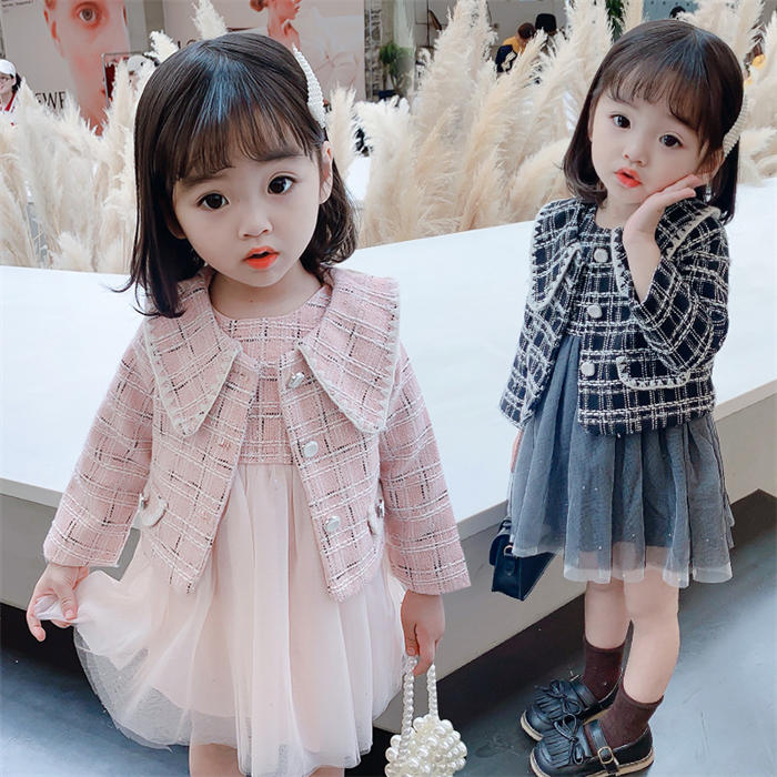 子供スーツ 女の子 フォーマルスーツ スーツセット キッズスーツ 子供服 チェック柄ジャケット チュールワンピース 2点セット スーツセット 入学式 卒業式 幼稚園 小学生 制服 春秋 ファッション ピアノ発表会 七五三 結婚式 演奏会 卒業式 卒園式 発表会フォーマルドレス