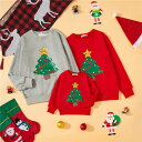 親子トレーナー クリスマス衣装 ペアパーカー ペアルック 親子コーデ トレーナー Tシャツ 長袖 トップス上着 裹起毛 親子 家族お揃い クリスマスツリー 子供服 レディース メンズ キッズ 家族旅行 ファミリー活動 夫婦 恋人 親子 母子 ギフト