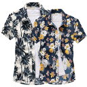 アロハシャツ メンズ アロハ アロハシャツ 大きいサイズ シャツ ビーチシャツ カジュアルシャツ メンズ プリント 半袖 トップス ファッション カジュアル 男性シャツ 夏 アロハシャツ 熱帯男性用 大きいサイズ 花柄 旅行 送料無料