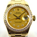 ロレックス ROLEX デイトジャスト DATEJUST 179138NG 腕時計 レディース ギフト プレゼント ビジネス ご褒美 ザ・ゴールド THE GOLD ショッピング【中古】