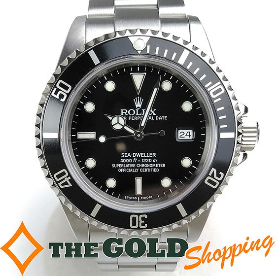 ロレックス ROLEX シードゥエラー 16600 A番 点検・新品仕上げ済 16600 腕時計 メンズ ウォッチ 男性用 ギフト プレゼント ビジネス ご褒美 ザ・ゴールド THE GOLD ショッピング【中古】