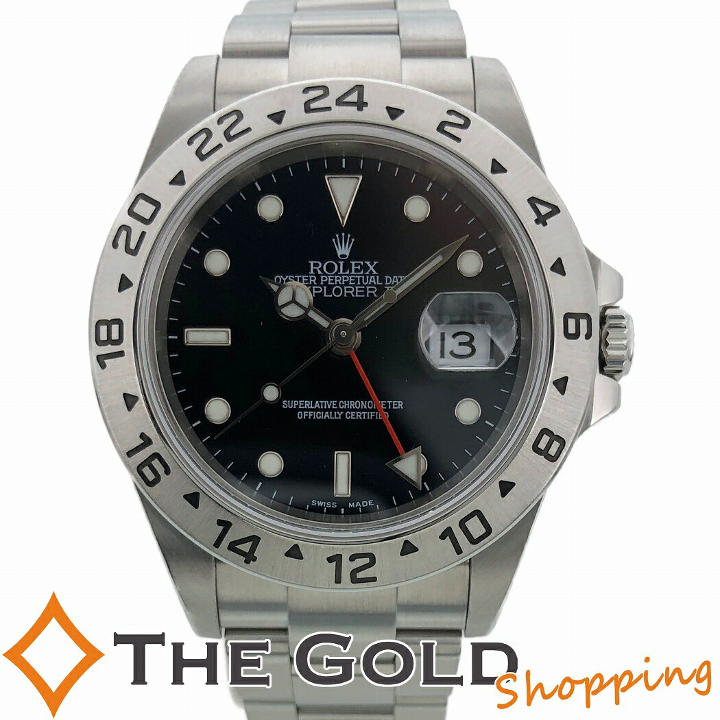 ロレックス■エクスプローラー2 16570 F番 並行2005年 黒文字盤 ライトポリッシュ済 SS AT ROLEX 腕時計 メンズ ウォッチ 男性用 ギフト プレゼント ご褒美 ザ・ゴールド THE GOLD ショッピング【中古】